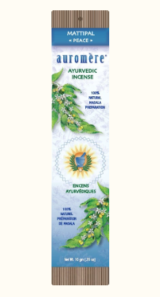 Auromere - Ayurvedic Incense - Mattipal (Peace )