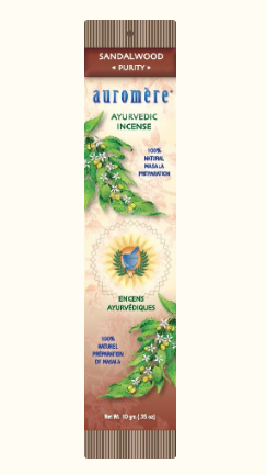 Auromere - Ayurvedic Incense - Sandalwood (Purity)