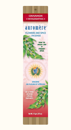 Auromere - Flowers & Spice Incense - Cinnamon (Invigorating)