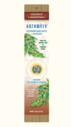 Auromere - Flowers & Spice Incense - Coconut (Comforting)