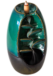Backflow Cone Incense Burner - Ceramic Cascading Leaves