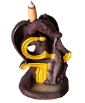 Backflow Cone Incense Burner - Dragon on Golden Sword