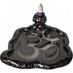 Backflow Cone Incense Burner - Om Symbol