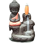 Backflow Cone Incense Burner - Waterfall with Buddha
