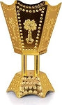 Bakhoor Resin Electric Incense Burner Hilal Gold w Regulator