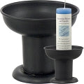 Candle Holder - Metal Pillar Candle Holder Black