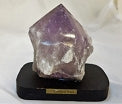 Collector Gemstones & Crystals on Wooden Display Stand