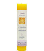 Crystal Journey Herbal Magic Pillar Candle - Laughter