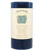 Crystal Journey Herbal Magic Pillar Candle 3X6 - Gratitude