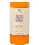 Crystal Journey Herbal Magic Pillar Candle 3X6 - Joy