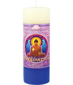 Crystal Journey Mandala Pillar Candle - Freedom - Bodhisattva