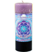 Crystal Journey Mandala Pillar Candle - Illumination - Aum Lotus