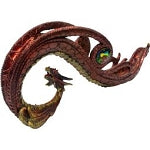 Curved Red Dragon Gem Incense Burner