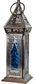Glass & Metal Tealight Lantern - Azurus Turquoise