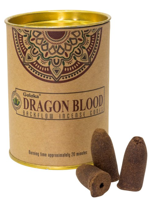 Goloka Backflow Cones Dragon's Blood (24 Piece)
