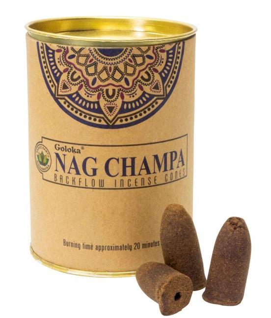 Goloka Backflow Cones Nag Champa (24 Piece)