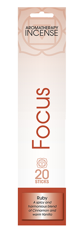 Gonesh Aromatherapy Incense Sticks - Ruby (Focus)