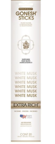 Gonesh Extra Rich Bliss Incense Sticks - White Musk