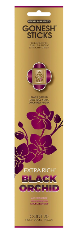 Gonesh Extra Rich Incense Sticks - Black Orchid