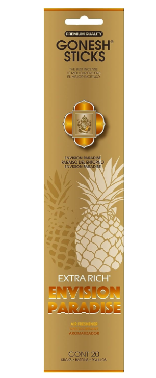 Gonesh Extra Rich Incense Sticks - Envision Paradise (Pineapple)