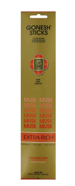 Gonesh Extra Rich Incense Sticks - Musk