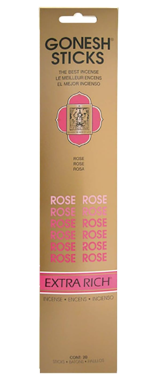Gonesh Extra Rich Incense Sticks - Rose