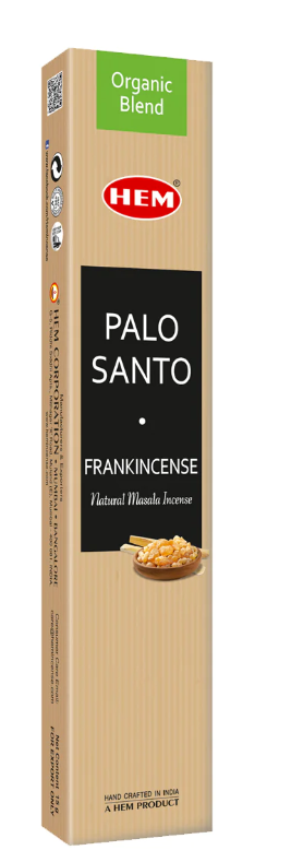 HEM Organic Blend Masala Incense Palo Santo & Frankincense 15g