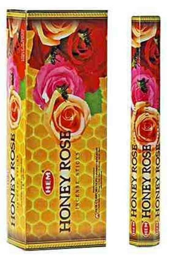 Hem Incense Sticks Honey Rose 20gr