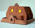 Incienso de Santa Fe - Southwest Style Iglesia (church) Incense burner w/Pinon Incense