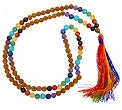 Mala Prayer Beads - 7 Chakra & Rudraksha Beads