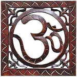 OM Hand Carved WD Wall Hanging (Brown)