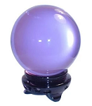 Quartz Crystal Ball - Lavender 11cm