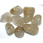 Rutilated Quartz Tumbled & Polished Crystal
