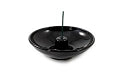 Shoyeido Ceramic 4.5" Round Incense Burner - Obsidian