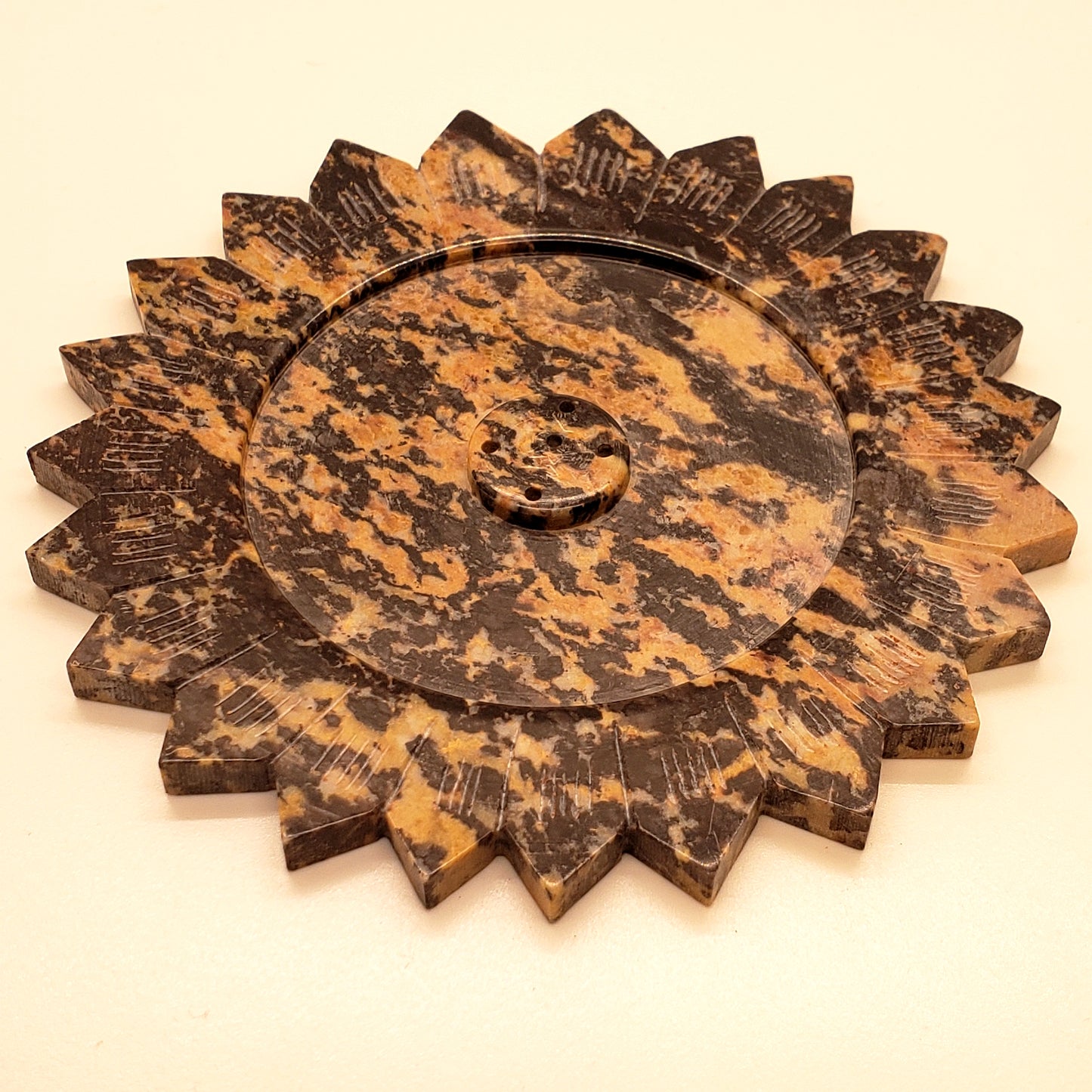 Soapstone Disk Burner - 4.5" Assorted Star Design