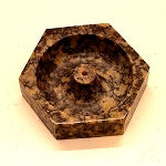 Soapstone Hexagon Plate - 2" Mini Stick Burner