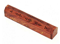 Stars Wooden Coffin Box Burner 12"L