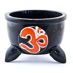 Stone Burner - DISC - Charcoal Burner - Om Symbol Soapstone Charcoal Burner