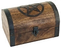 Wooden Box - Pentacle Wooden Chest