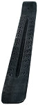 Wooden Ash Catcher - Black Carved Boat Burner 10"