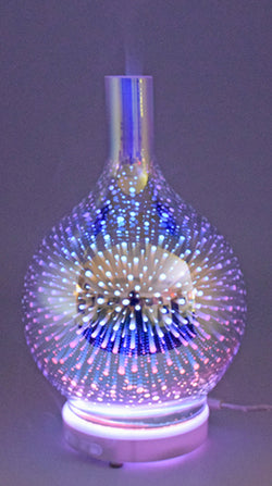 3D Glass Fireworks Ultrasonic Aromatherapy Oil Diffuser