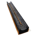 Shoyeido 7.5" Takuba Horizontal Japanese Incense Tray - Ceramic Felt and Wood Full Stick Burner