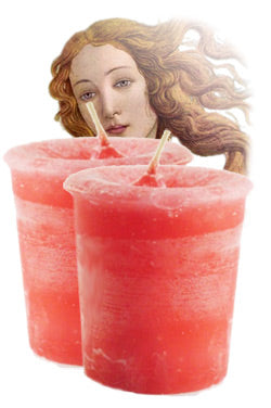 Aphrodesia Crystal Journey Traditional Votive Candles [ 2 ]