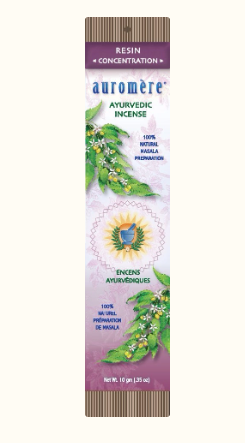 Auromere - Ayurvedic Incense - Resin (Concentration)