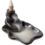 Backflow Cone Incense Burner - Ceramic Stone Fall