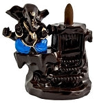 Backflow Cone Incense Burner - Ganesh in Blue