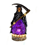 Backflow Cone Incense Burner - Grim Reaper LED Light