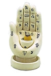 Backflow Cone Incense Burner - Palmistry Hand