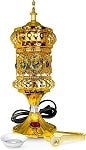 Bakhoor Resin Electric Incense Burner Large Carousel Gold