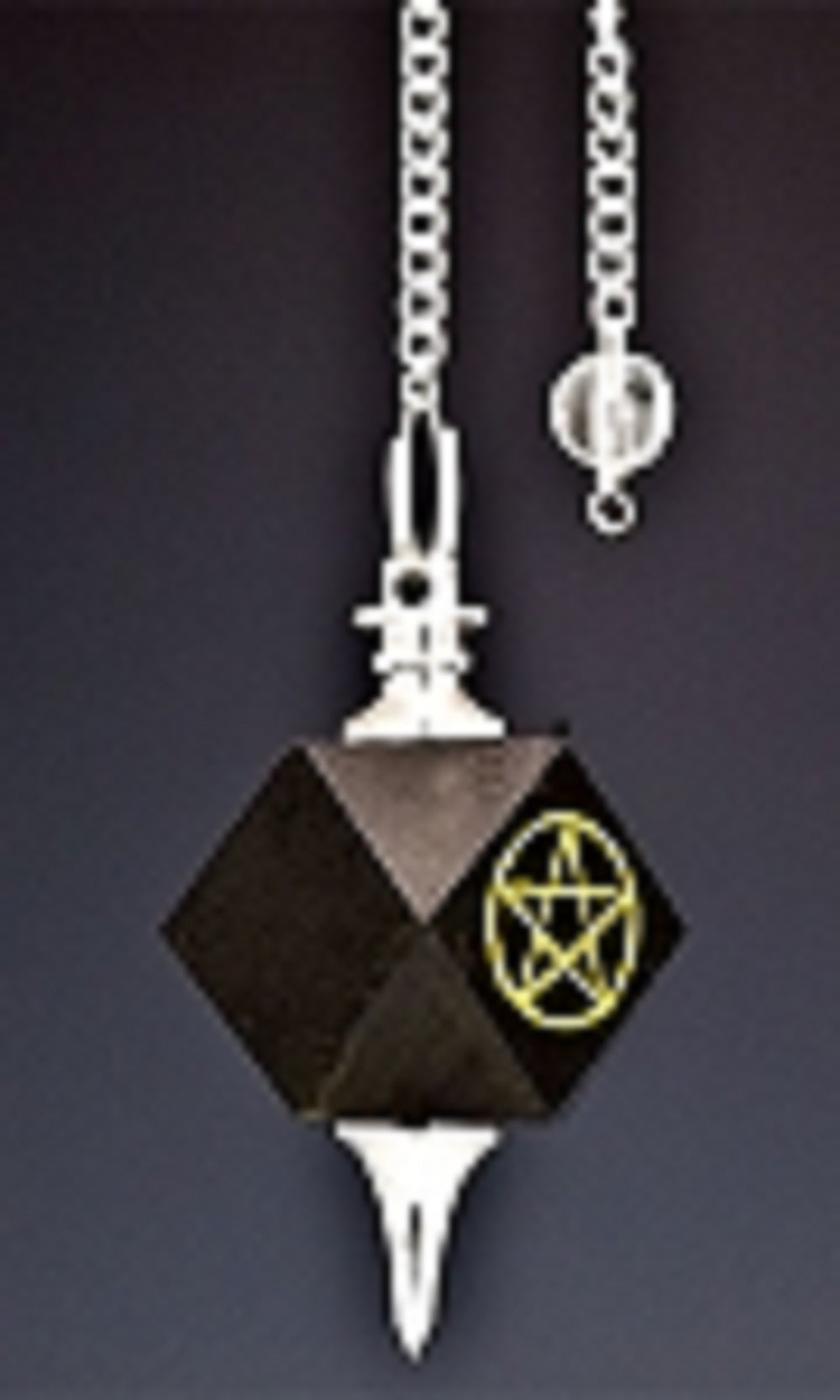 Black Agate Pentacle Pendulum